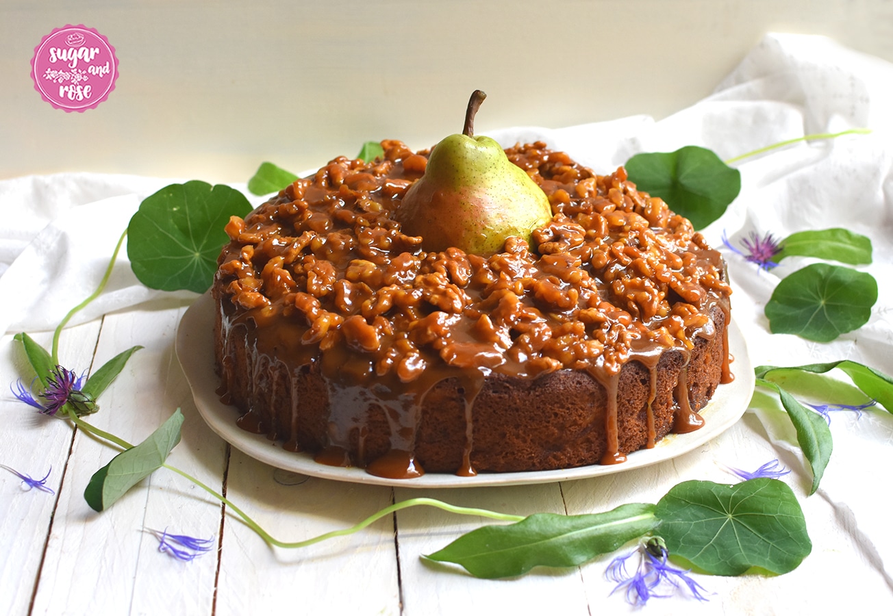 Walnuss-Karamellkuchen