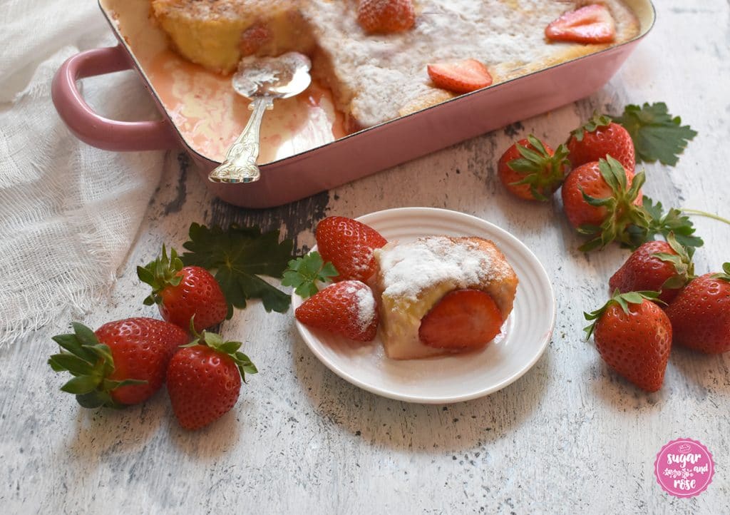 Warmer Erdbeerauflafu