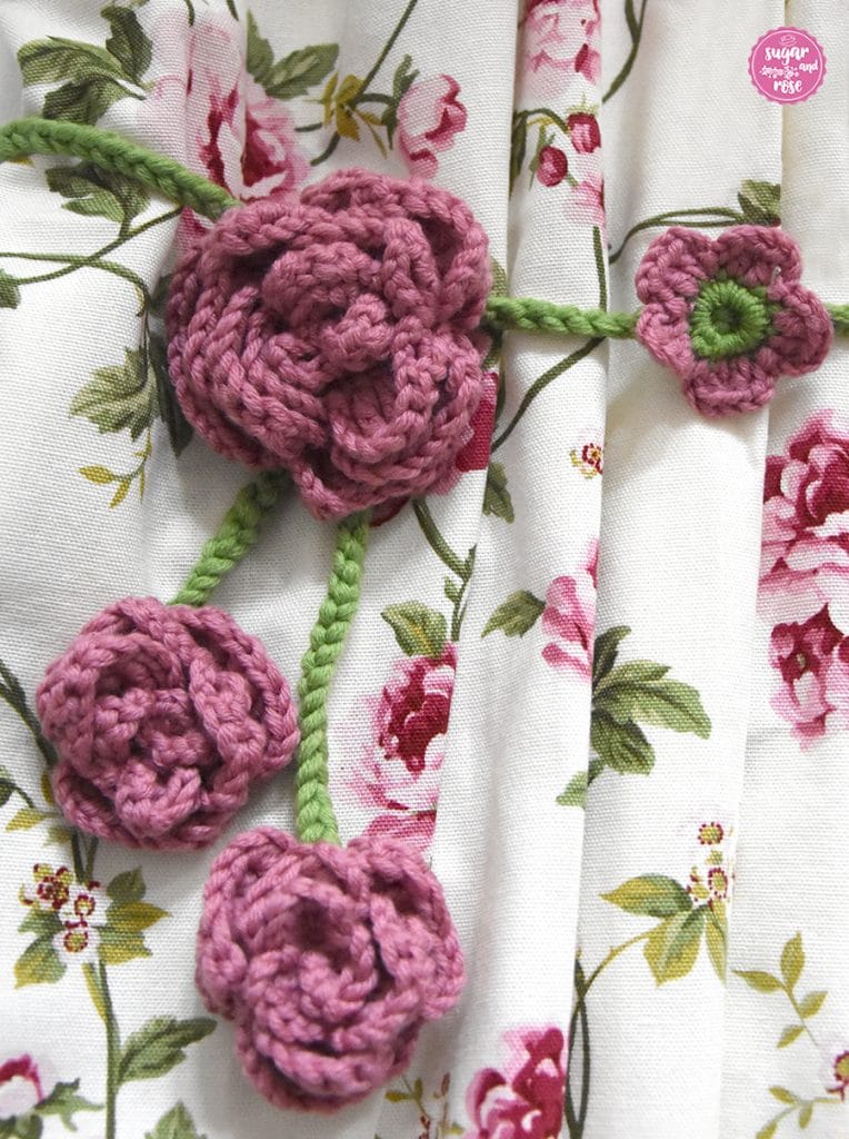 Vorhangraffhalter gehäkelt