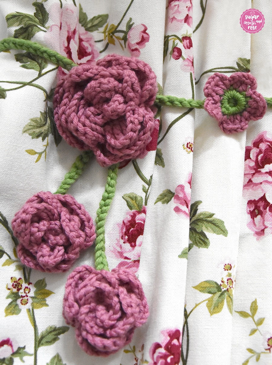 Vorhangraffhalter gehäkelt