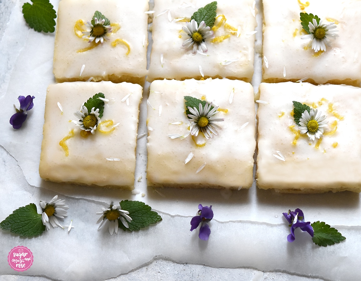 6 Stück Lemonies mit Gänseblümchen und Veilchen (Lemonies with daisies and violetts)
