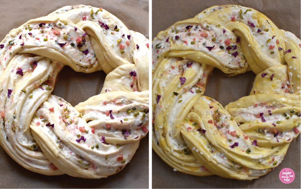 Hefzopf drehen zum Kranz