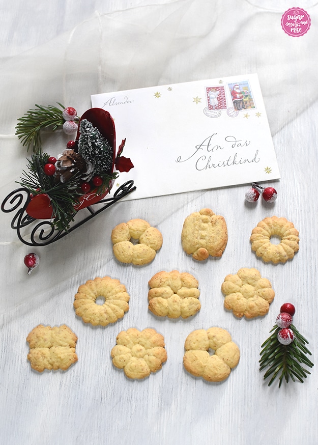 Kekse und Weihnachtsbäckerei: Kekspresse-Kekse