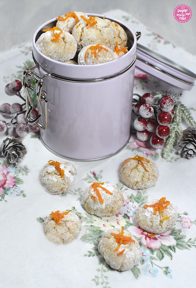 Kekse und Weihnachtsbäckerei: Orangen-Amarettinis