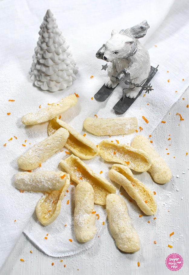 Kekse und Weihnachtsbäckerei: Orangenscharten