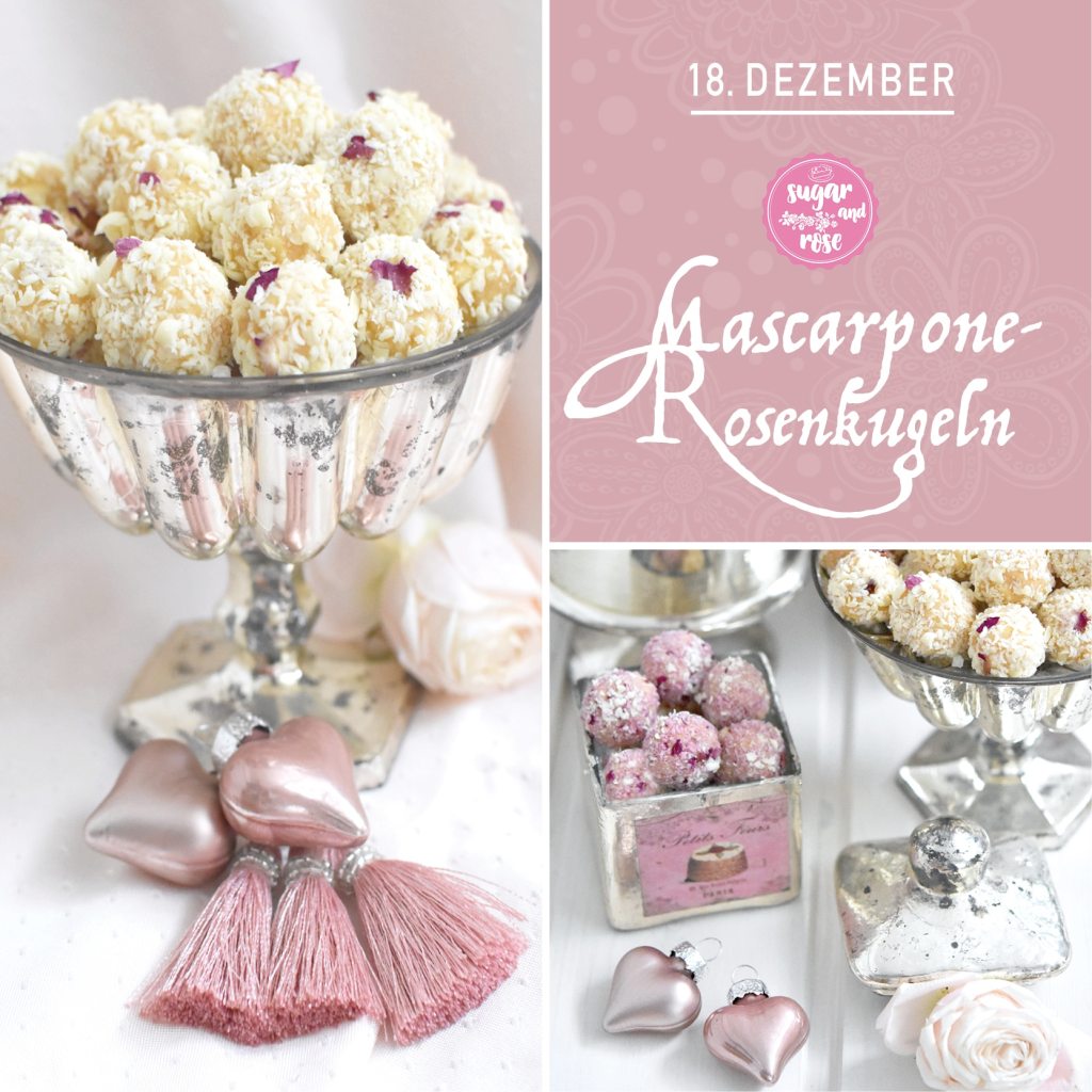 Türchen 18: Mascarpone-Rosenkugeln