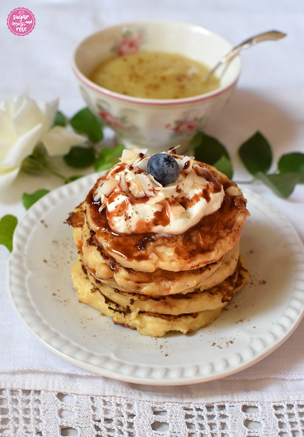 Pancakes mit Apfelmus