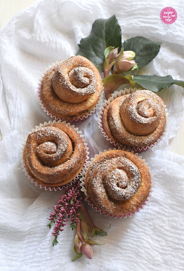 Vier Zimtschnecken
