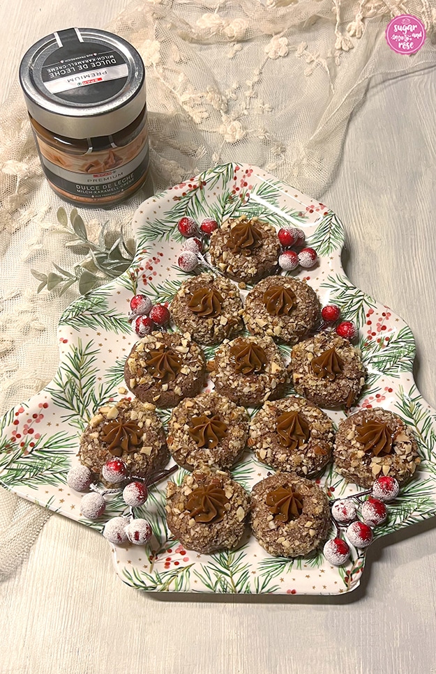 Kekse und Weihnachtsbäckerei: Husarenkrapferl Dulce de Leche