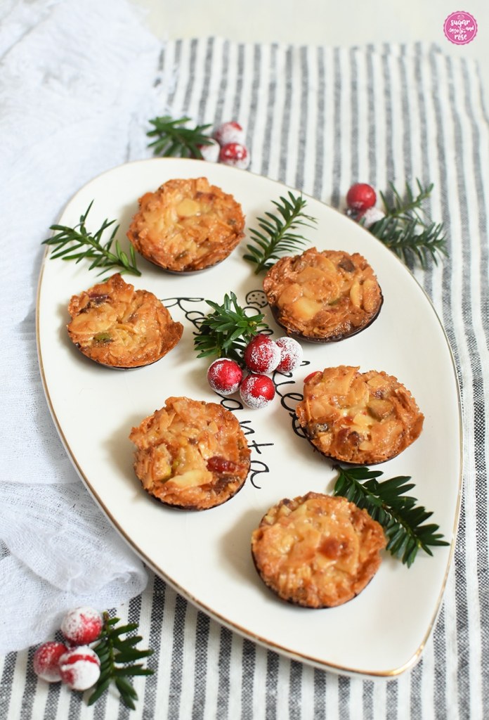 Kekse und Weihnachtsbäckerei: Florentiner